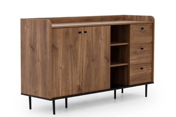 Komoda dvoudveřová Kastelio 150 cm se zásuvkami - brandy castello