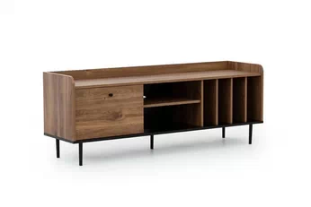 skříňka RTV Kastelio z wnekami i metalowymi nogami 150 cm - brandy castello