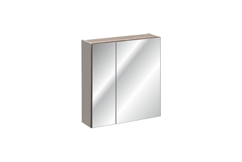 Závesná skrinka zrkadlová Santa Fe Taupe 60 cm - kremíková šedá