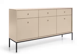 Komoda Eladia 154 cm trojdverová so zásuvkami - Béžová