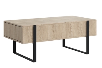 http://stolek%20kawowy%20Verica%20se%20zásuvkami%20i%20metalowymi%20nogami%20120%20cm%20-%20dub%20biszkoptowy%20/%20černá%20nozki