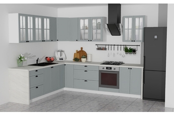 Complet mobilier kuchennych Linea 230x290cm - gri grey