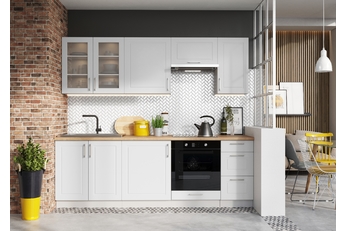 Komplet nábytku kuchynského Natalia 240cm z DK60 - šedý mat