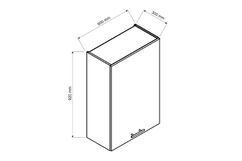 Adele W60/92 P/L - Skříňka závěsná vysoká