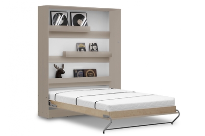 Sklápacia posteľ Basic vertikálna - 140x200 cm - congo / kašmírová