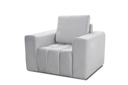 Křeslo recliner Basco - šedá samet Monolith 84
