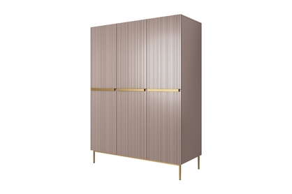 Dulap Nicole 150 cm - MDF roz antic / picioare aurii