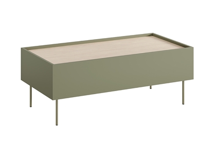 Kávový stolík Desin 120 cm so zásuvkami - olivovník / dub nagano