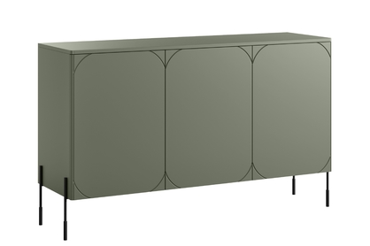 Komoda Sonatia 150 cm s 2 ukrytými zásuvkami - olivová