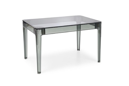 Kuchynský stôl GOMEZ 120x80 cm - dymové sklo