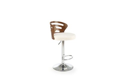 H109 Barová židle Krémový / ořechový