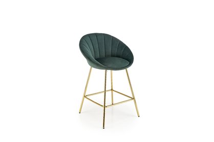 H112 Barová stolička tmavý Zelený / zlaté