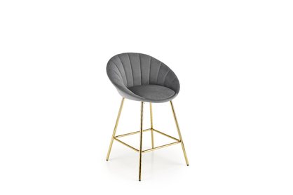 H112 Barová židle Popelový / Žlutý