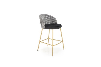Barová stolička H113 - čierna / biela