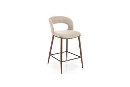 H114 Barová židle béžový / ořechový