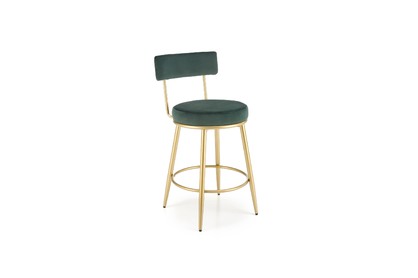 H115 Barová stolička tmavý Zelený / zlaté