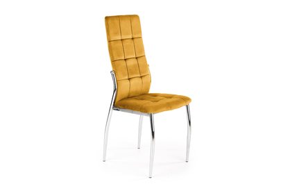 K416 Židle hořčice velvet (1p=4szt)