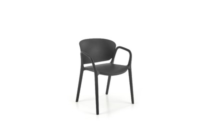 židle z umělé hmoty K491 - Černý