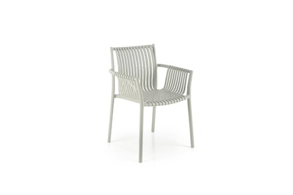 Stohovateľná jedálenská stolička K492 - sivá