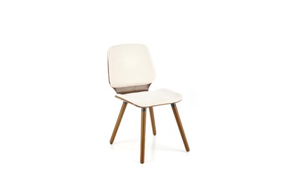 Jedálenská stolička K511 - krémová / orech