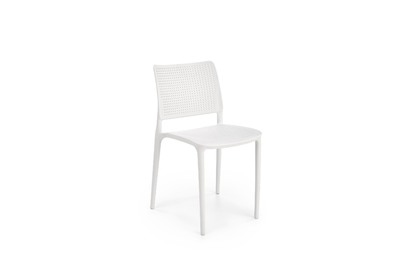 Stohovateľná jedálenská stolička K514 - biela