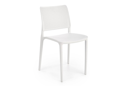 Stohovateľná jedálenská stolička K514 - biela