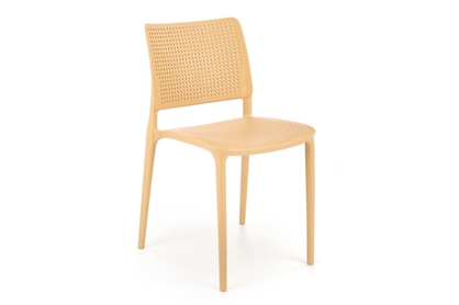 Stohovateľná jedálenská stolička K514 - oranžová