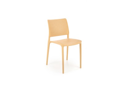 Stohovateľná jedálenská stolička K514 - oranžová