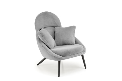 Dizajnové kreslo Velmina - sivý zamat