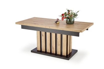 BARETTI Konferenční stolek Dub artisan/Fekete (2p=1szt)
