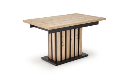 LAMELLO stůl összecsukható 130-180/80 cm Dub artisan/Fekete (2p=1szt)