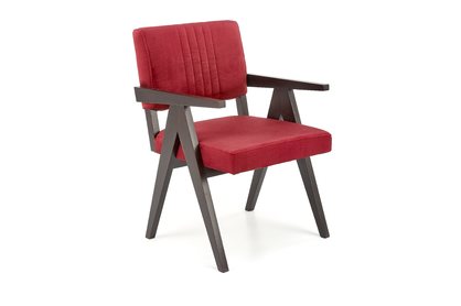 Židle čalouněná Memory - heban / Bordový