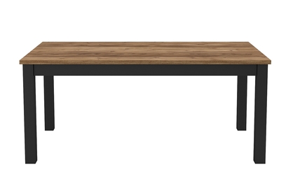 Stôl do jedálne Olin 94 - 180x95 cm - appenzeller fichte / Čierny mat