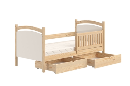 Detská posteľ s tabuľou Amely - Farba Borovica, rozmer 90x200