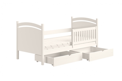 Amely gyerekágy, szárazon törölhető rajztáblával - fehér, Méret 80x200