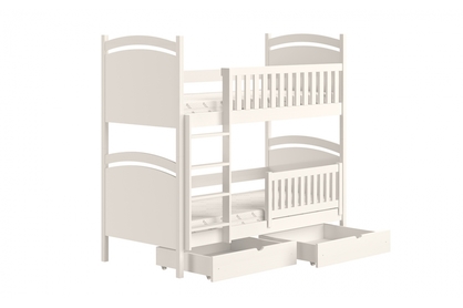Amely emeletes ágy, szárazon törölhető rajztáblával - fehér, Méret 70x140