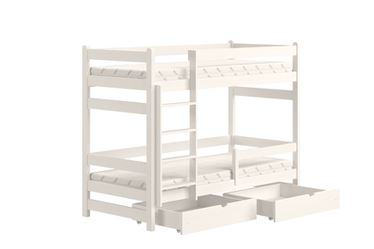 Dětská patrová postel Alis 90x190 cm - bílá