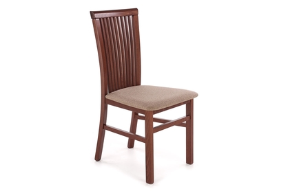 dřevěna židle Remin s čalouněným sedákem - Inari 23 / Tmavý Ořech