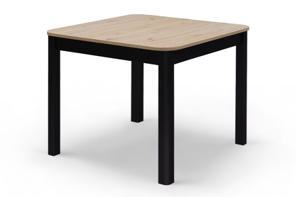 Rozkládací jídelní stůl Biatro 90-130x90 cm - dub artisan / černá