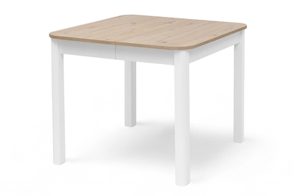 Rozkládací jídelní stůl Biatro 90-130x90 cm - dub artisan / bílá