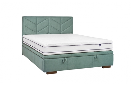 postel pro ložnice s čalouněným stelazem a úložným prostorem Lindi - 140x200 