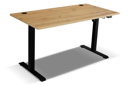 Písací stôl s elektricky nastaviteľnou výškou Glibia - Dub artisan