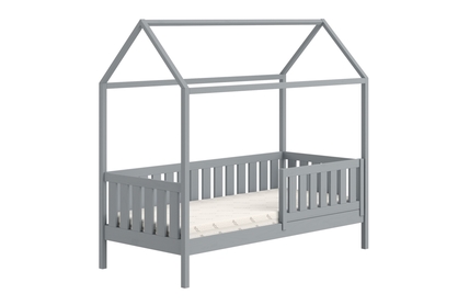 Dětská domečková postel Nemos 90x200 - šedá