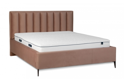 postel čalouněné pro ložnice s úložným prostorem Misel - 140x200, Nohy černé 