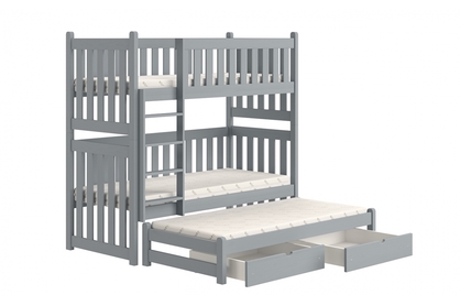 postel patrová  výsuvná Swen PPV 023 - šedý, 90x190