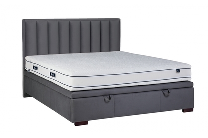 postel pro ložnice s čalouněným stelazem a úložným prostorem Misel - 140x200