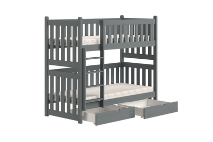 Dětská patrová postel Swen PP 026 - 80x160 - grafit