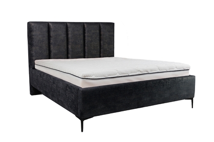 postel čalouněné pro ložnice ze stelazem Klabi - 140x200, Nohy černé 
