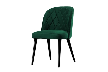 židle drewniane Azarro s čalouněným sedákem - tmavý Zelený Zetta 298 / černé Nohy