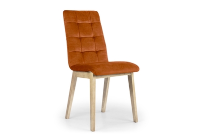 dřevěna židle Platinum 4 s čalouněným sedákem - Oranžový Salvador 14 / Nohy buk